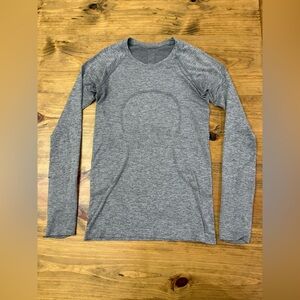 Lululemon Grey Long Sleeve Swiftly Tech Shirt